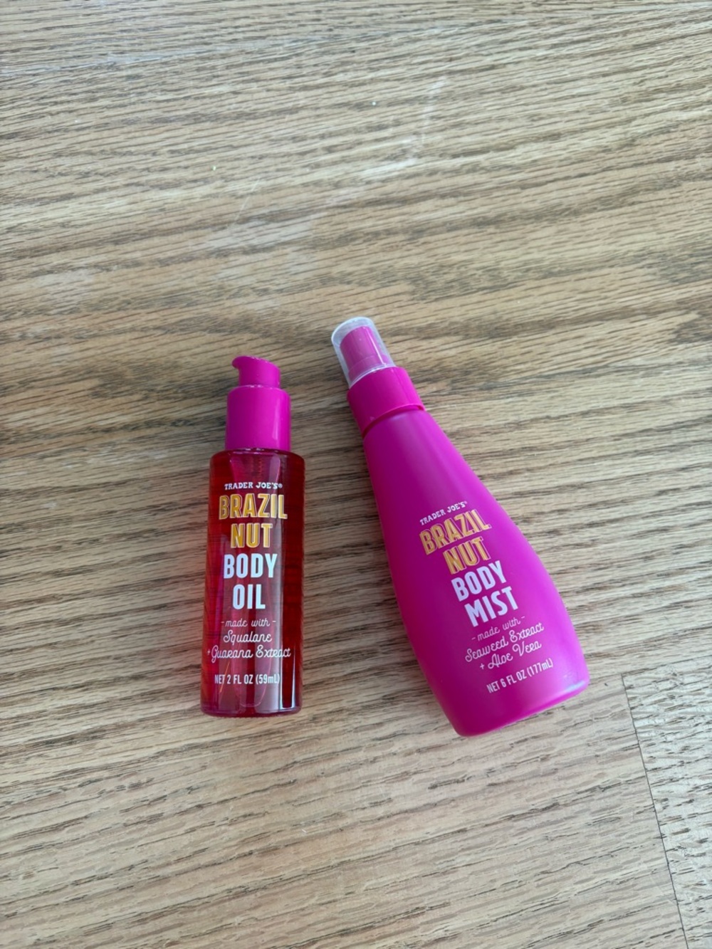Trader Joe's Brazil Nut Body Oil & Body Mist